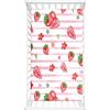 Odot Lenzuolo con Angoli per Lettino Bambino, Motivo Fragola Lenzuola Carrozzina Lenzuola da Lettino Neonato Morbido Resistente Lenzuola per Culla per Bambine e Ragazzi (80x160cm,Strisce rosa)