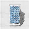 Odot Lenzuolo con angoli Lenzuola Carrozzina Neonato, Lenzuola da Culla Bambino Coprimaterasso, Lenzuola Navicella con Angoli Elasticizzati Lenzuola per Culla (135x100cm,onde blu)