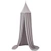 Koomiao Tenda a Baldacchino in Cotone, Zanzariera a Cupola Rotonda per Bambini, Tenda da Gioco da Appendere Decorazione per Princess Cameretta (Grigio)