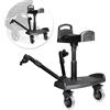MS BabyWorld - Pedana + Sedile Universale - Pedana con seduta imbottita | Altezza regolabile | Base antiscivolo | Cinghia di trasporto | Fino a 25 kg