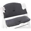 hauck Highchair Pad Select, Grigio Scuro Jersey - Cuscino per Bambini 6 - 36 Mesi - Accessorio Compatibile con Seggiolone Pappa Alpha+, Beta+ e Arketa - Antiscivolo e Imbottitura Soffice