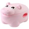 AZIAMOR 6204 Vasino Hippo Ergonomico Con Coperchio e Funzione Sgabello Rosa