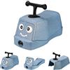MAMIZO 5 in 1 Cavalcabile per Bambini da 1+ Anni, Macchinina Bambino con 360°Ruote Silenziose,Giocattoli a Dondolo, Walker Bambino,Girello con maniglie,Giocattolo Cavalcabile,EPP,Indoor,Max 20kg, Blu