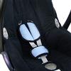 BambiniWelt by Rafael K. BAMBINIWELT - Set di imbottiture universali per seggiolino auto, compatibile ad esempio con Maxi Cosi Cybex (azzurro)