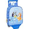safta BLUEY LET'S PLAY - Zaino asilo con carrello, ideale per bambini di diverse età, comodo e versatile, qualità e resistenza, 22 x 10 x 27 cm, blu, M, Casual