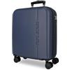 Pepe Jeans Montana Valigia da Cabina Blu 40x55x20 cm Rigido ABS Chiusura TSA Integrata 37 L 3 kg Estensibile Bagaglio a Mano