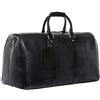 SID & VAIN® borsa viaggio tracolla vera pelle FRANKLIN grande borsone bagaglio a mano sportiva duffle bag weekend uomo donna nero prodotto artigianale