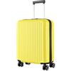R.Leone Ryanair 55x40x20 cm Valigia Trolley Bagaglio a mano 4 Ruote in ABS Autonomo 999 (Giallo, Valigia 55x40x20 cm)