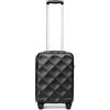 British Traveller Valigia Bagaglio a Mano 54CM Valigie Trolley Rigida con Rotelle,Nero