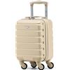 Flight Knight Valigia Rigida Leggera Per Bambini Con 4 Ruote - Approvata Senza Ulteriori Costi Per Easyjet, Ryanair E Molte Altre - Bagaglio a Mano Cabina Per Bambini Bagaglio a Mano 40x20x25 Cm