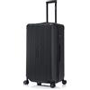 CELIMS - Valigia Grande 75 cm con ripiani | Lucchetto TSA | ABS ultra-resistente | Ruote 360° | Nero