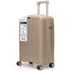 4FLY Trolley Da Viaggio Rigido Leggero XL - 75 cm (90L), Grande Valigia Trolley Con Serratura TSA, 4 Ruote Doppie Spinner E Manico Telescopico In Alluminio, Bagaglio Da Stiva, Bagaglio Da Viaggio