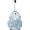 ST.Right Zaino Trolley Silver Butterflies Scuola Elementare Media Superiore Ragazza Bambina Grande