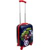 CARTOON Trolley da viaggio in ABS Avengers Marvel per bambini valigia 50 x 33 x 20 cm con quattro ruote e manico allungabile