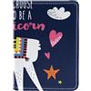 Generic Divertente Alpaca I Choose To Be a Unicorno Porta passaporto per donne e uomini, Viaggio Passaporto Portafoglio Copertura Passaporto Viaggio Documenti Organizer, Multicolore, 10x14cm/4x5.5 in