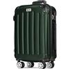 POSH Valigia Grande in ABS - Volume interno 100L - Rigida e leggera 3,7 kg 75x50x30 cm - Bagaglio da viaggio con chiusura a combinazione - Ruote girevoli a 360° - Ideale per viaggi di 14 giorni