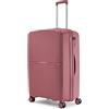 Ciak Roncato Cosmo Trolley Grande Rosa - Valigia Rigida in Polipropilene Leggero con 4 Ruote e Chiusura TSA - Bagaglio L misure: 49x74x30-33 cm