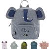 upstitch studio Trixie - Zaino per bambini con nome ricamato, elefante, Rucksack KLEIN/SMALL