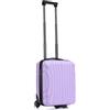 R.Leone Valigia 45x36x20 cm Easyjet Trolley Bagaglio a Mano 2 Ruota in ABS 20374ES (Lilla, 45x36x20cm 2Ruota)