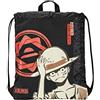 Franco Cosimo Panini One Piece , Coulisse Backpack Unisex Bambini E Ragazzi, Nero, Taglia unica