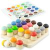 Ulanik s.r.o. Giocattolo in legno Ulanik Montessori "Mushroomwise 25