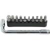 Voxom Set di chiavi a L WKl48 - Chiave inglese con 10 punte - Utilizzabile anche come cacciavite - 722000023