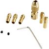 Vdaxvme Set di 6 adattatori per trapano da 0,5-3 mm per trapano, senza chiave, strumento rotante, adattatore a cambio rapido, set di pinze per utensili rotanti di ricambio