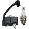 UYTGFO Adatto for motosega Echo CS-370 CS-400 CS-420ES CS-370F CS-400F A411000264 Kit candela bobina di accensione