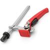 LIZEALUCKY Woodworking Desktop Quick Acting Hold Down Clamp Fixed Clip Quick Hold Bench Dog Clamp Adjustable Ratchet Press for Woodworking Benches (19mm)