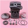 UYTGFO Adatto for Stihl Ms261 Ms261C Ms 261 Motosega Parti 44,7 mm Cilindro Pistone Base Guarnizioni Parte Superiore Kit di Ricostruzione