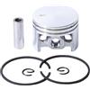 DORFEY Pistone da 44,7 mm, anello perno da 10 mm, adatto for motosega a benzina S-t-i-H-L 026 MS260, ricambio n. 1121 030 2003, parti for utensili da giardino