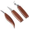 DECORNIJIA 3 Pezzi per Intaglio Utensili per Lavorazione Del con Ergonomico Noce per Progetti Diy