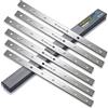 POWERTEC 128000DD - Set di 6 lame di ricambio per pialla HSS Dewalt DW7352 DW735, 33 cm