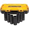 DEWALT Deep Impact Socket Set, 7-Piece, 1/2 Drive Metric (DWMT74737)