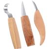 Beatifufu Set per Intaglio Legno in Acciaio Inox 3 Pezzi, Scalpelli | Razor-sharp, Alta Resistenza, Legno e Chrome-vanadium Steel, Kit per Lavorare Legno Professionale