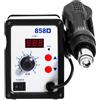 vinnyooc Stazione di Saldatura ad Aria Calda, Saldatura Elettronica, 700W 3 Ugelli Aria 100-450°C Kit Stazione Aria Calda
