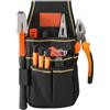 Generico Tool Belt, Small Waterproof Work Utility Toolbelt, Multi-Pocket Adjustable Waist Bag, Heavy-Duty Carpenter Electrician Organizer Pouch, Compact Gear Holder for Plumbing Gardening Mechanic Hiking