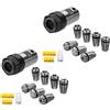 Giwnhvx 14 pinze a molla ER11 da 1-7 mm con asta di estensione del supporto dell'albero motore ER11A da 5 mm