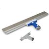 DEWEPRO Spatola Per Facciate In Acciaio Inox 600 x 50 mm Con Profilo In Alluminio E Impugnatura Soft 3 Componenti - Spatola Larga Per Lisciatura Stuccatura E Rivestimenti Con Supporto Per Stelo