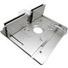 Generic Piastra di inserimento del tavolo del router 2 in 1 per la lavorazione del legno tavola flip board per fresatrice elettrica Routing Struttura in lega di alluminio con superficie liscia Scala precisa