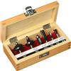 Craftsman Set di 6 punte per fresa con punta in metallo duro Craftsman