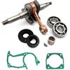 DORFEY Albero motore con cuscinetto, guarnizione, set di guarnizioni adatto for ZENOAH G4500 G5200 G5800, motosega cinese da 45 CC, 52 CC, 58 CC, parti di utensili da giardino(4500 5200)