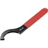 Valixirant Chiave a gancio ER25/ER32/ER40 Dado di serraggio per tornio, mandrino per pinza di fresatura CNC e portautensili - Acciaio al carbonio, ossido nero, impugnatura in gomma antiscivolo (ER40)