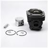 GTWSQQ Kit di clip for fasce elastiche e pistoni da 48 mm, adatti for EMAK OLEO MAC 965 961 962 956, for motoseghe EFCO 162, attrezzi da giardino, ricambi 50022006