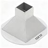Minflora Tc4 Titanio Per Ugello Bga Per Stazione di Rilavorazione Opzioni Superiore E Inferiore Struttura di allineamento di Riscaldamento Preciso Per Riparazione Chip 1 Pz (Up10mm*10mm)
