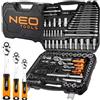 NEO TOOLS Set di Chiavi 216 Elementi 1/2, 3/8, 1/4 In Una Custodia Resistente | Chiavi A Bussola, Cacciaviti, Chiavi A Brugola, Cricchetti | Set Completo Per Officina, Garage, Fai Da Te
