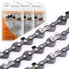 HobbyPower24 3 catene di ricambio per motosega, 28 TG, 15 cm, 1,0 mm, semi-scalpello, compatibile con Einhell a batteria GE-PS 18/15 Li 4500174/4006825673647