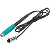 FABULETTA Maniglia per stazione di saldatura a 5 pin o per JBC 6PIN di ricambio per punte C245 C115 compatibile con SUGON elettrico saldatore strumento metallo acciaio inossidabile 304 verde nero (C245-5PIN)