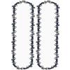GJHGNFRDK Catene per motoseghe, Catene for motoseghe 4-20 pollici 1/4 LP 0,325 passo,043-0,058 calibro 28-76 DL Confezione da 2-10 pezzi(1pc Guide,4 inch 043 28 DL)
