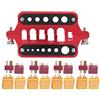 NutriEss Strumento di saldatura di saldatura del moo di veicolo auto RC universale con set di dadi impostato per spina XT60 TADO DI Isolamento nero per appassionati di auto RC Red Metal 11